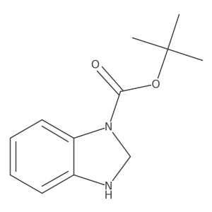 tert-Butyl 2,3-dihydro-1H-benzo[d]imidazole-1-carboxylate结构式