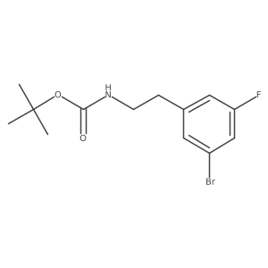 Tert-butyl 3-bromo-5-fluorophenethylcarbamate Structure