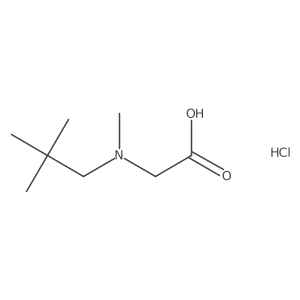 2-[(2,2-Dimethylpropyl)(methyl)amino]acetic acid hydrochloride结构式