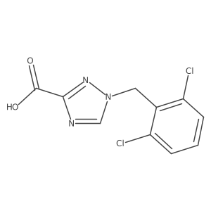 1-[(2,6-Dichlorophenyl)methyl]-1H-1,2,4-triazole-3-carboxylic acid结构式