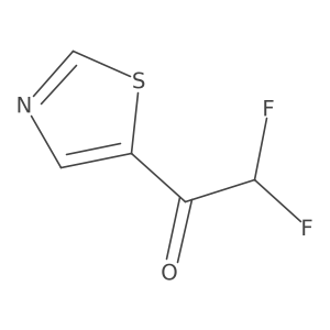 2,2-Difluoro-1-(1,3-thiazol-5-yl)ethan-1-one Structure