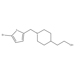 2-(1-((5-Bromothiophen-2-yl)methyl)piperidin-4-yl)ethan-1-ol Structure
