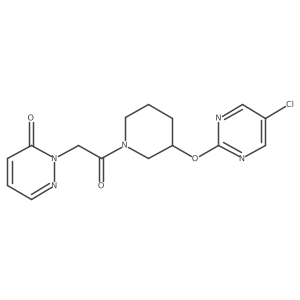 2-(2-(3-((5-chloropyrimidin-2-yl)oxy)piperidin-1-yl)-2-oxoethyl)pyridazin-3(2H)-one结构式