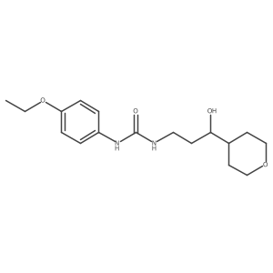 1-(4-ethoxyphenyl)-3-(3-hydroxy-3-(tetrahydro-2H-pyran-4-yl)propyl)urea结构式