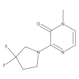 3-(3,3-difluoropyrrolidin-1-yl)-1-methylpyrazin-2(1H)-one Structure