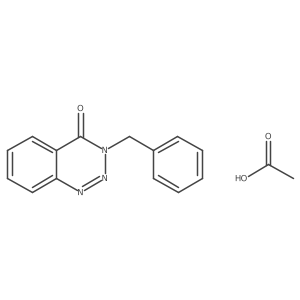 3-benzylbenzo[d][1,2,3]triazin-4(3H)-one acetate Structure