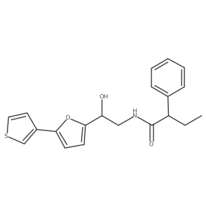 N-(2-hydroxy-2-(5-(thiophen-3-yl)furan-2-yl)ethyl)-2-phenylbutanamide Structure