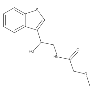N-(2-(benzo[b]thiophen-3-yl)-2-hydroxyethyl)-2-methoxyacetamide Structure