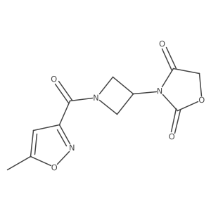 3-(1-(5-Methylisoxazole-3-carbonyl)azetidin-3-yl)oxazolidine-2,4-dione Structure
