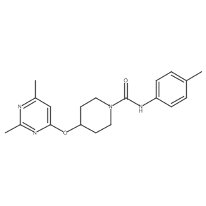 4-((2,6-dimethylpyrimidin-4-yl)oxy)-N-(p-tolyl)piperidine-1-carboxamide Structure