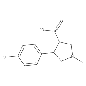 3-(4-Chlorophenyl)-1-methyl-4-nitropyrrolidine结构式