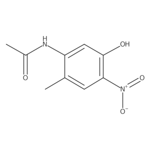 N-(5-Hydroxy-2-methyl-4-nitrophenyl)acetamide Structure