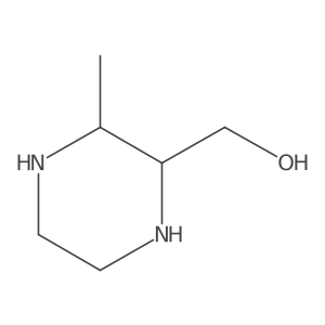 (3-Methylpiperazin-2-yl)methanol Structure