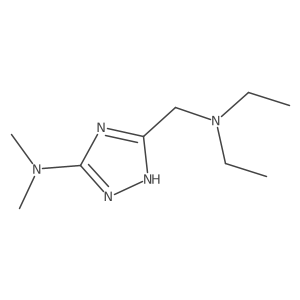 5-[(Diethylamino)methyl]-N,N-dimethyl-1H-1,2,4-triazol-3-amine Structure
