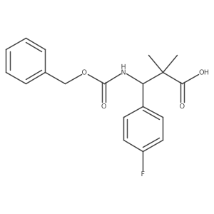 3-{[(Benzyloxy)carbonyl]amino}-3-(4-fluorophenyl)-2,2-dimethylpropanoic acid Structure