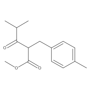 Methyl 4-methyl-2-(4-methylbenzyl)-3-oxopentanoate结构式