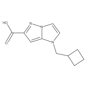 1-(cyclobutylmethyl)imidazo[1,2-b]pyrazole-6-carboxylic acid Structure
