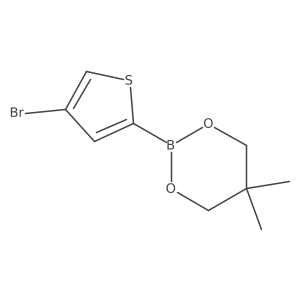 2-(4-Bromothiophen-2-yl)-5,5-dimethyl-1,3,2-dioxaborinane Structure