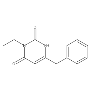6-Benzyl-3-ethyl-1,2,3,4-tetrahydropyrimidine-2,4-dione Structure
