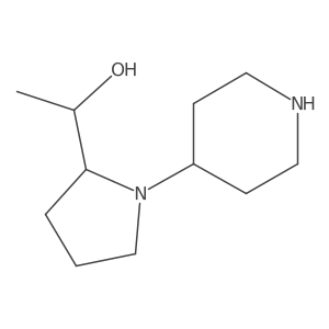 1-(1-(Piperidin-4-yl)pyrrolidin-2-yl)ethan-1-ol结构式