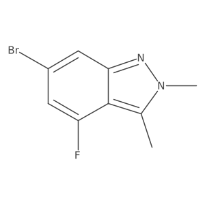 6-bromo-4-fluoro-2,3-dimethyl-2H-indazole结构式