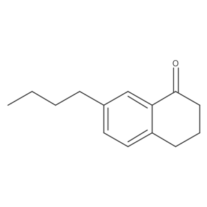 7-Butyl-1,2,3,4-tetrahydronaphthalen-1-one结构式