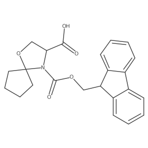 4-{[(9H-fluoren-9-yl)methoxy]carbonyl}-1-oxa-4-azaspiro[4.4]nonane-3-carboxylic acid结构式