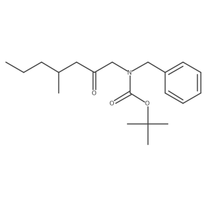 tert-butyl N-benzyl-N-(4-methyl-2-oxoheptyl)carbamate结构式