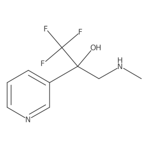 1,1,1-Trifluoro-3-(methylamino)-2-(pyridin-3-yl)propan-2-ol Structure