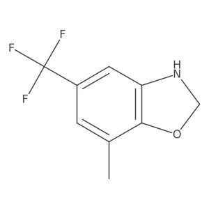 7-Methyl-5-(trifluoromethyl)-2,3-dihydro-1,3-benzoxazole Structure