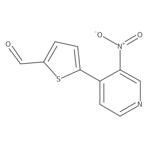 5-(3-Nitropyridin-4-yl)thiophene-2-carbaldehyde Structure