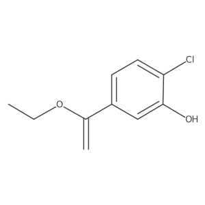 2-Chloro-5-(1-ethoxyethenyl)phenol结构式