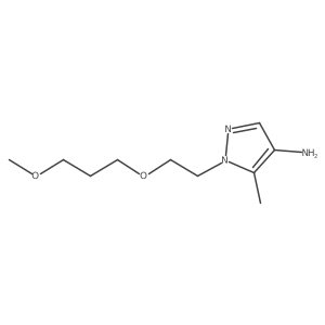 1-[2-(3-methoxypropoxy)ethyl]-5-methyl-1H-pyrazol-4-amine结构式
