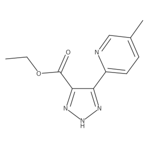 ethyl 5-(5-methylpyridin-2-yl)-1H-1,2,3-triazole-4-carboxylate Structure