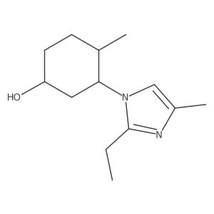 3-(2-ethyl-4-methyl-1H-imidazol-1-yl)-4-methylcyclohexan-1-ol结构式
