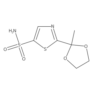 2-(2-Methyl-1,3-dioxolan-2-yl)thiazole-5-sulfonamide Structure