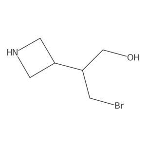 2-(Azetidin-3-yl)-3-bromopropan-1-ol结构式