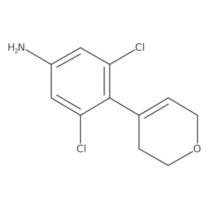 3,5-dichloro-4-(3,6-dihydro-2H-pyran-4-yl)aniline结构式
