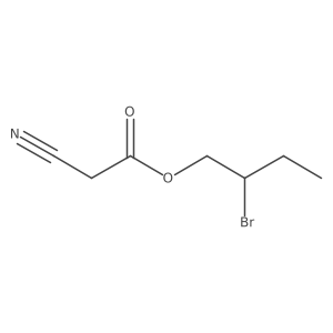 2-Bromobutyl 2-cyanoacetate Structure