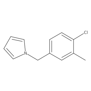 1-[(4-chloro-3-methylphenyl)methyl]-1H-pyrrole Structure