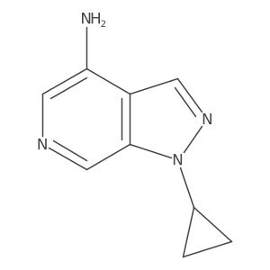 1-cyclopropyl-1H-pyrazolo[3,4-c]pyridin-4-amine结构式