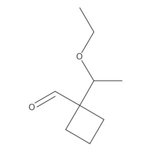 1-(1-Ethoxyethyl)cyclobutane-1-carbaldehyde结构式