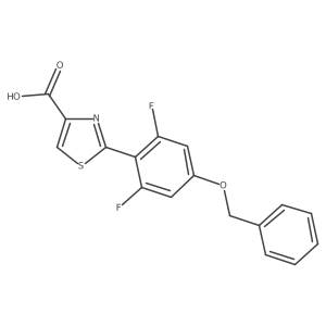 2-[4-(Benzyloxy)-2,6-difluorophenyl]-1,3-thiazole-4-carboxylic acid Structure