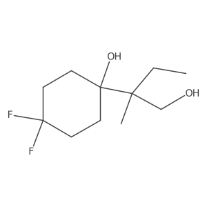 4,4-Difluoro-1-(1-hydroxy-2-methylbutan-2-yl)cyclohexan-1-ol Structure