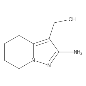 {2-amino-4H,5H,6H,7H-pyrazolo[1,5-a]pyridin-3-yl}methanol结构式