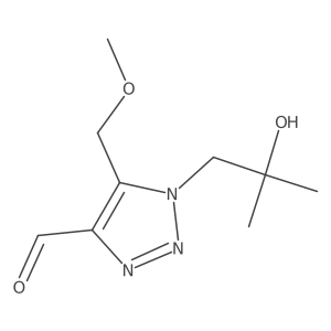 1-(2-hydroxy-2-methylpropyl)-5-(methoxymethyl)-1H-1,2,3-triazole-4-carbaldehyde Structure