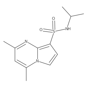 2,4-dimethyl-N-(propan-2-yl)pyrrolo[1,2-a]pyrimidine-8-sulfonamide Structure