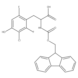 3-(3-chloro-2,6-difluoro-4-hydroxyphenyl)-2-({[(9H-fluoren-9-yl)methoxy]carbonyl}amino)propanoic acid Structure