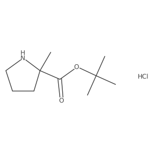 tert-butyl (2R)-2-methylpyrrolidine-2-carboxylate hydrochloride结构式