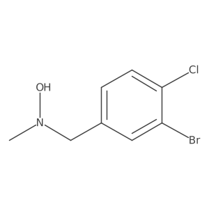 N-[(3-bromo-4-chlorophenyl)methyl]-N-methylhydroxylamine结构式